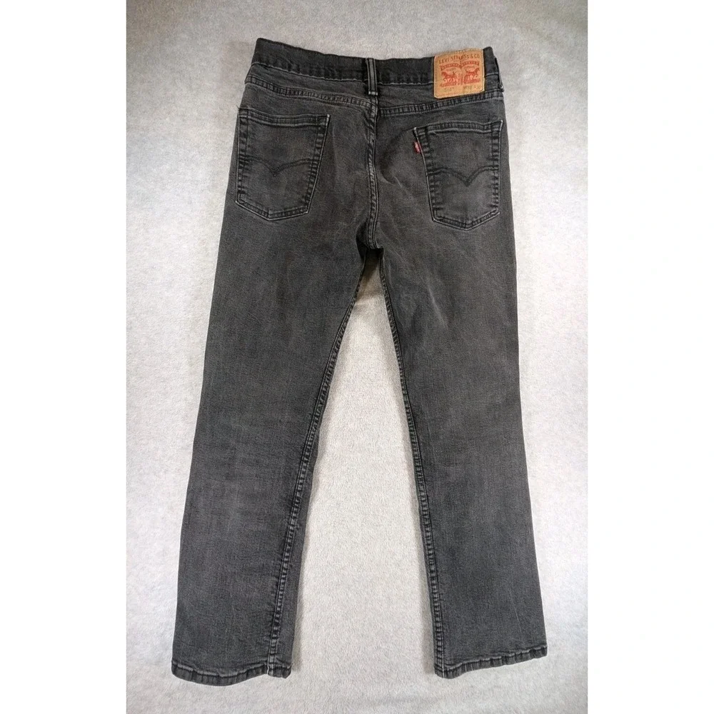 Levi's 514 Men's Straight Fit Faded Black Denim JeansFits 32x28